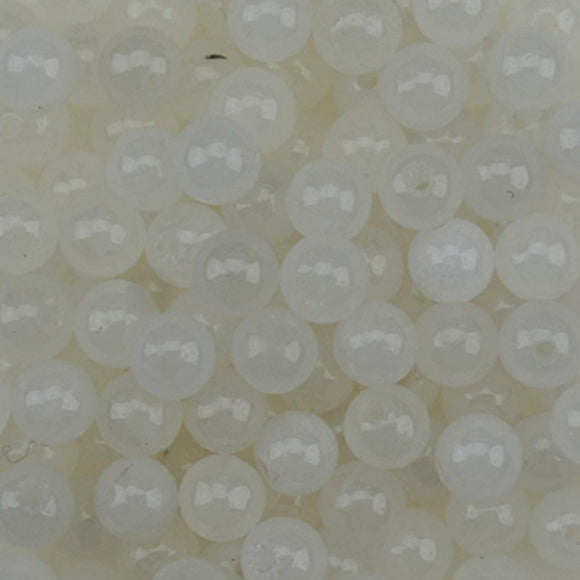 BDS-GS100 White Jade Gemstone Beads 3mm