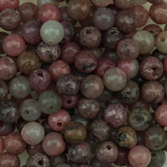 BDS-GS104 Rhodochrosite Gemstone Beads 3mm