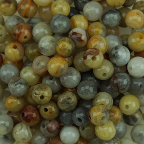 BDS-GS108 Crazy Agate Gemstone Beads 3mm