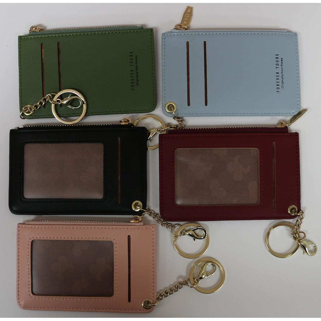 Thin Wallet with Keychain