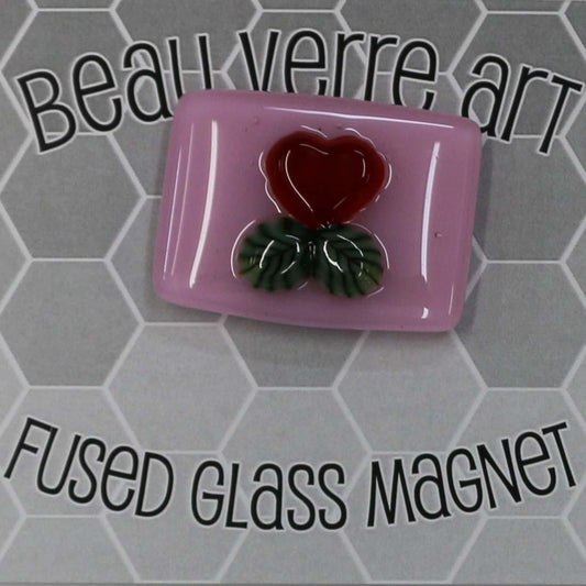 Pink with Heart/Leaves