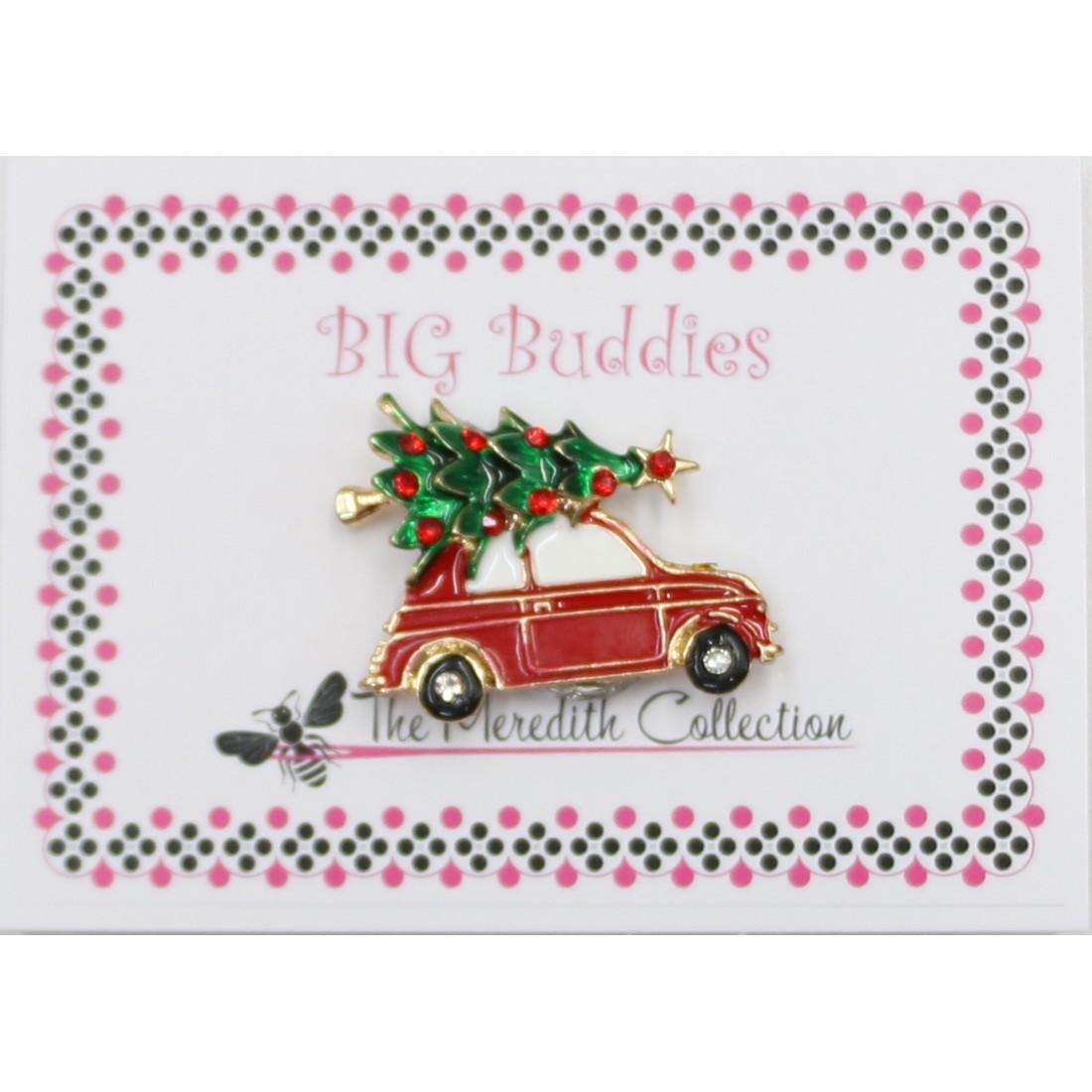 Red Car with Tree on Top