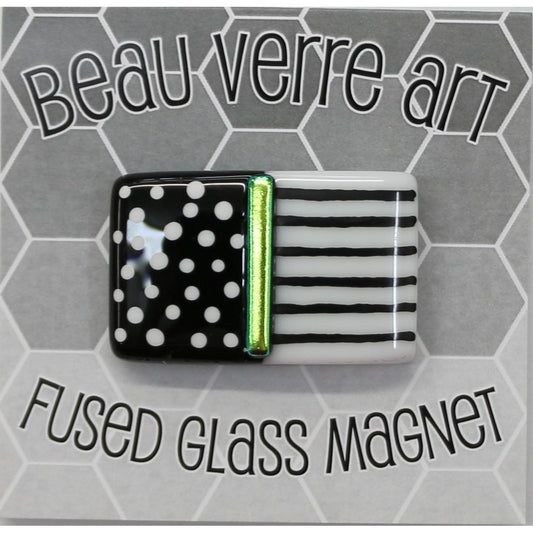 Black/White with Green