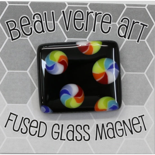 Black with Colorful Circles