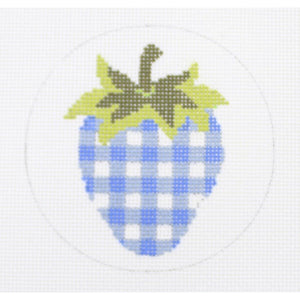 Blue/White Gingham Strawberry