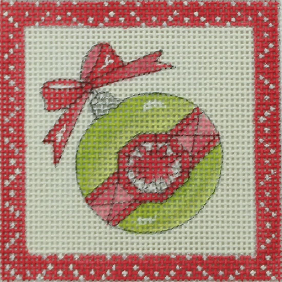 Green/Pink Ornament