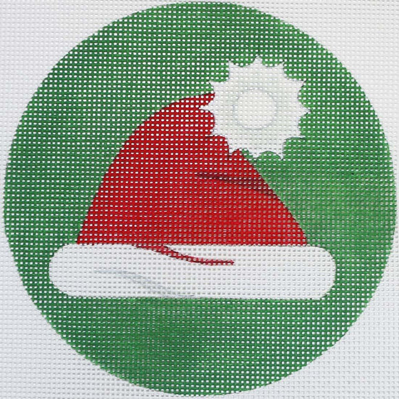 Santa Hat on Green