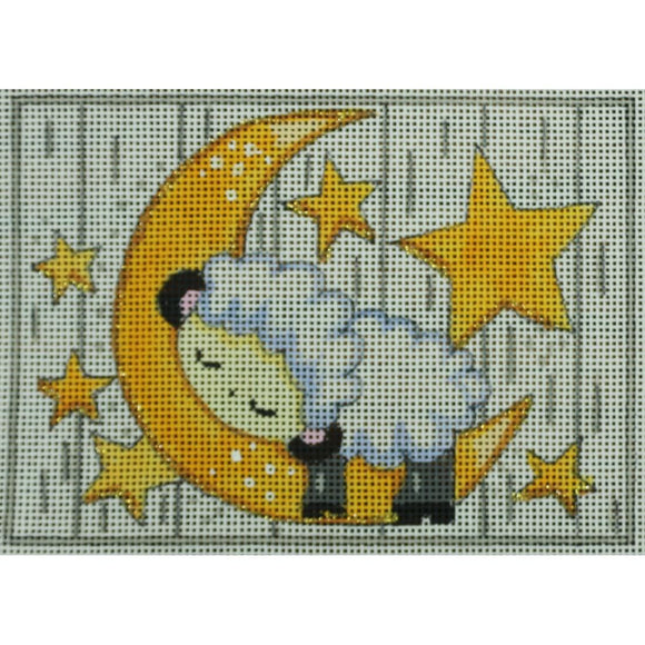 Sleepy Lamb on Moon