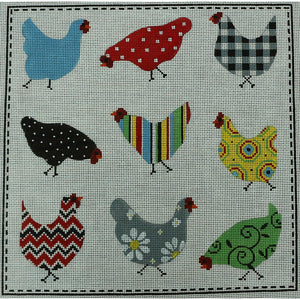 Patterned Chickens