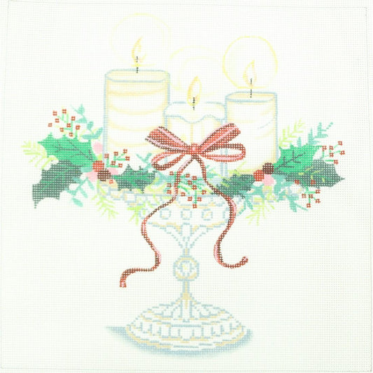 Candles on Cake Plate