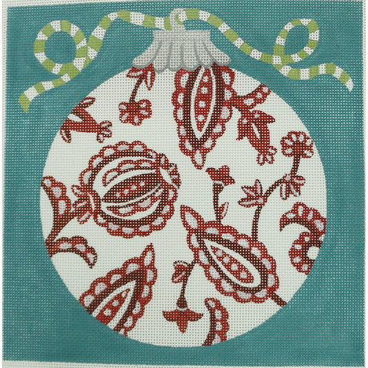 Ornament with Red Floral