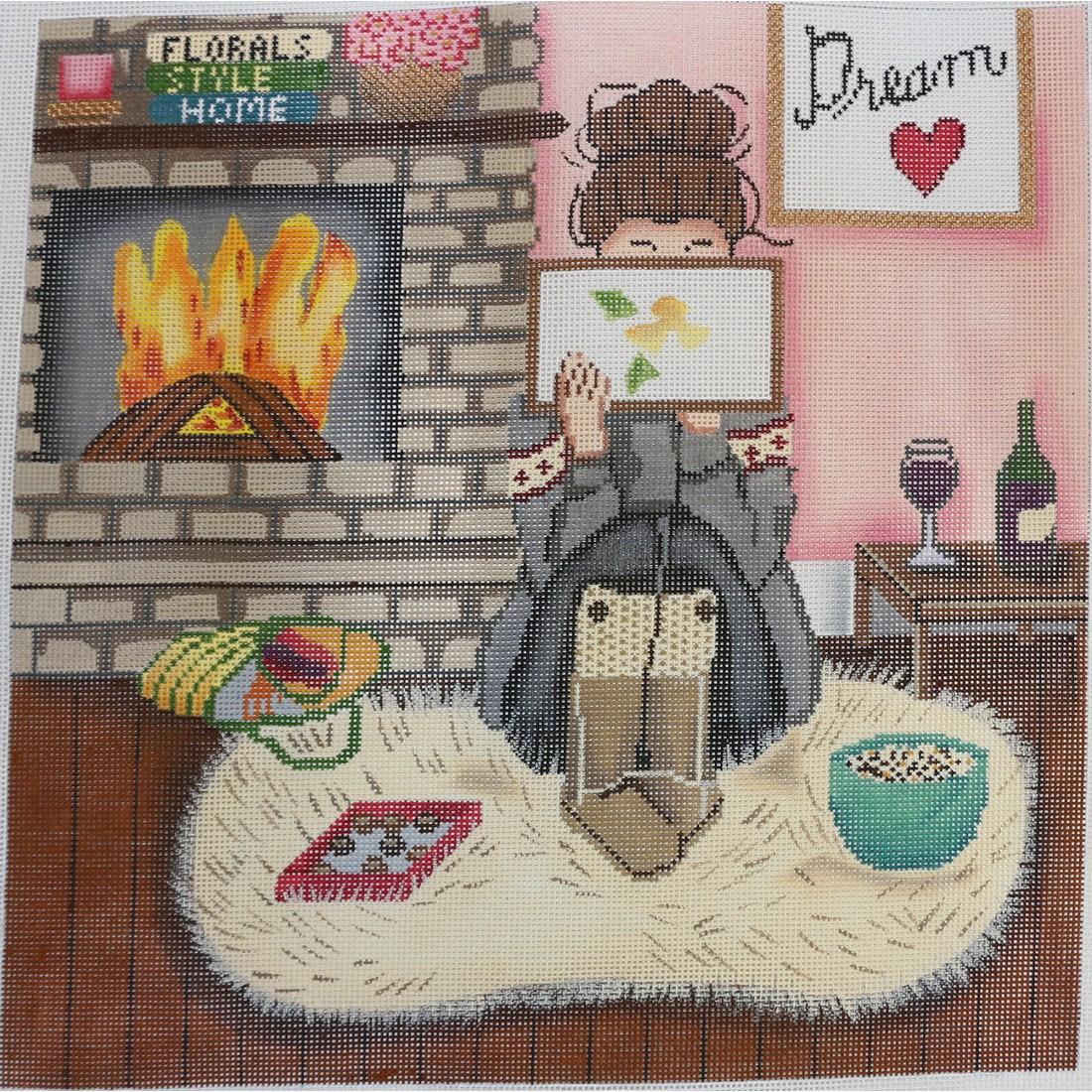 Stitching Girl - Winter