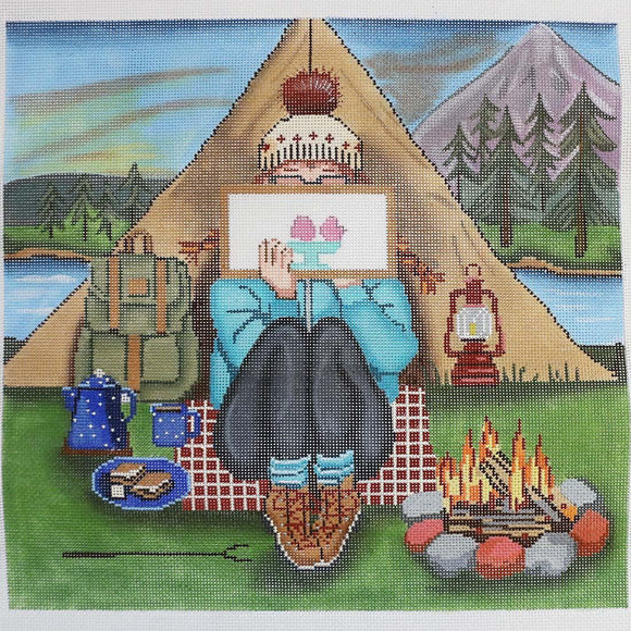 Stitching Camping Girl