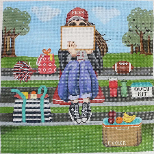 Football Stitching Mom