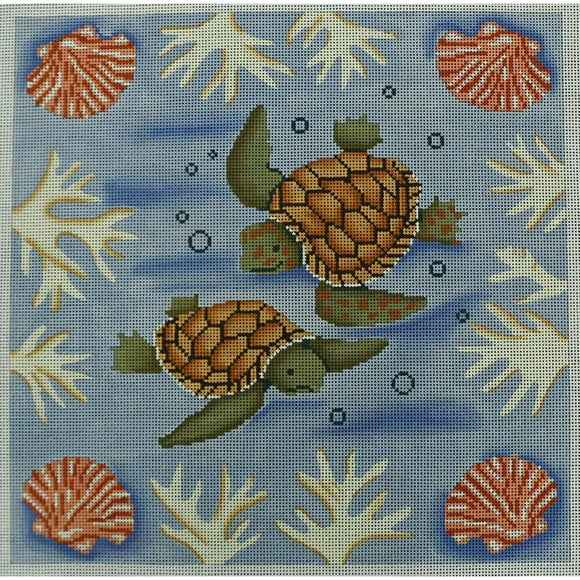 Sea Turtle & Shells