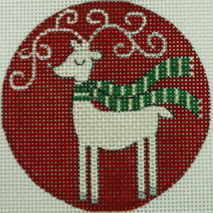 Reindeer on Red