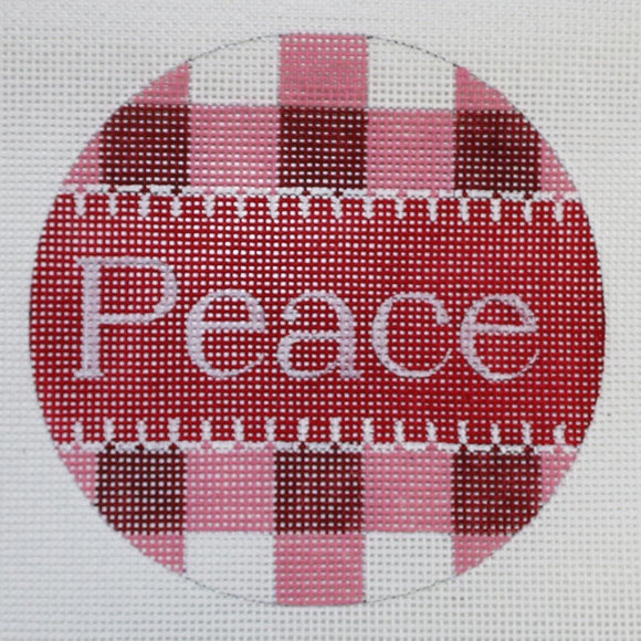 Peace/Red Gingham