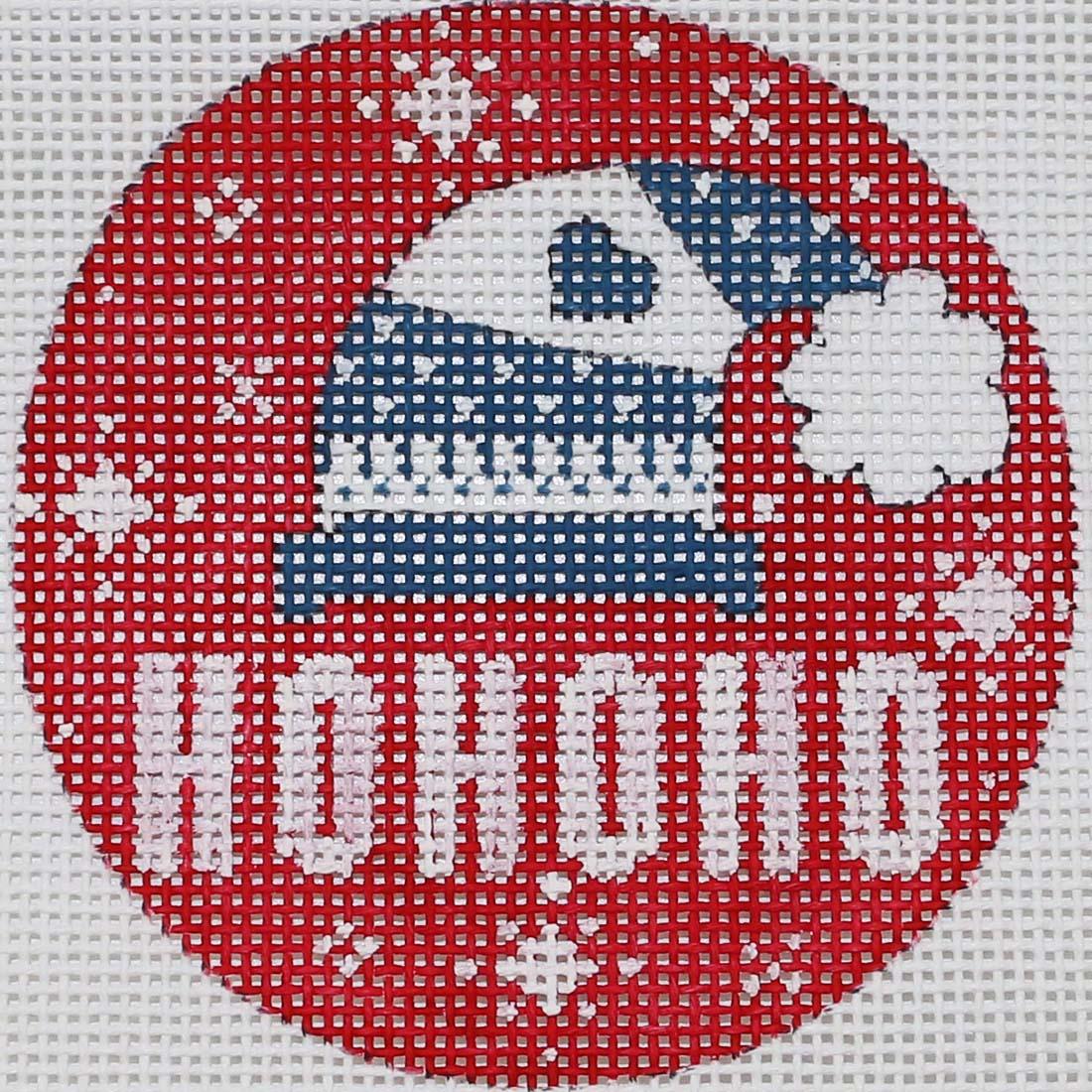 Blue Winter Hat Ho Ho Ho