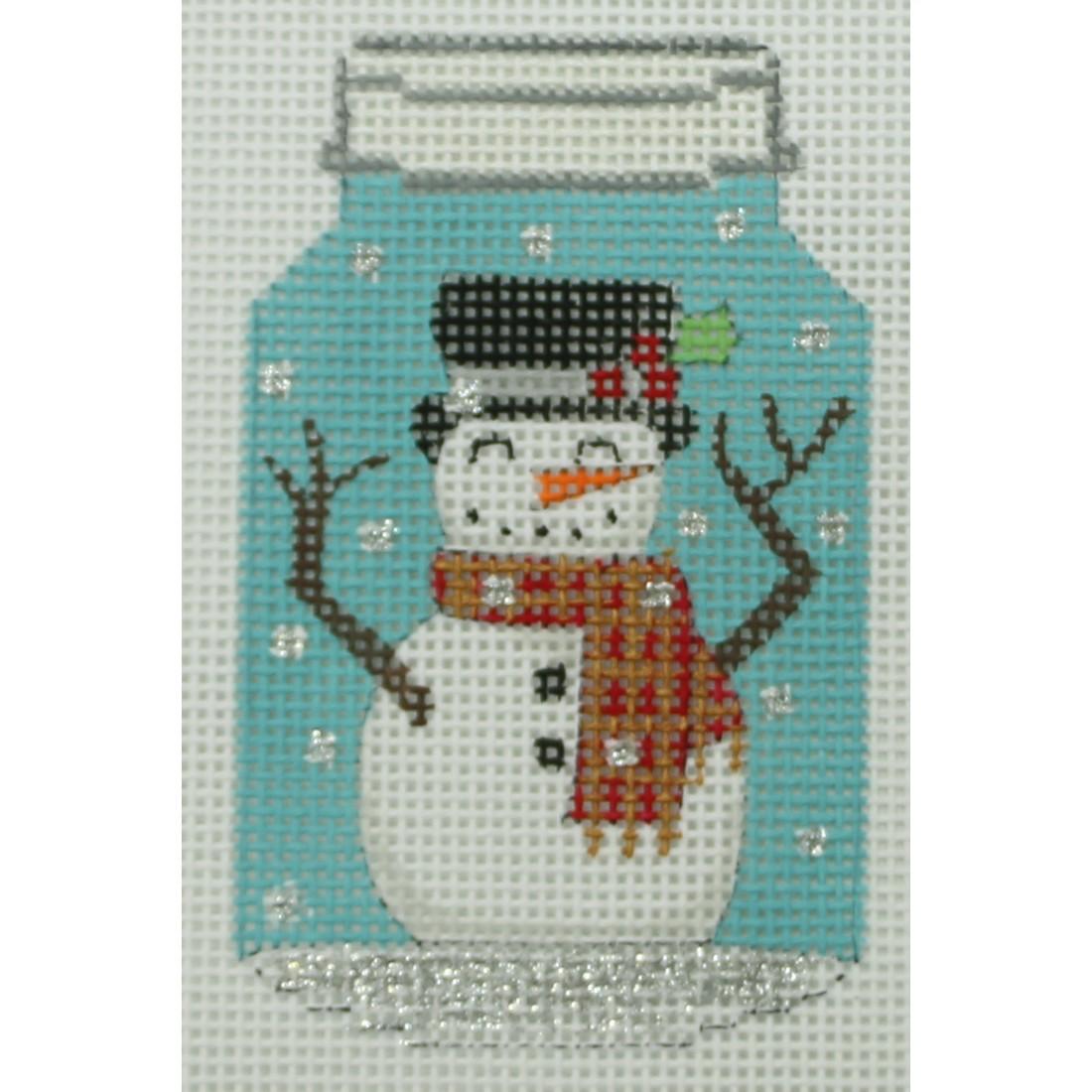 Mason Jar Snowman