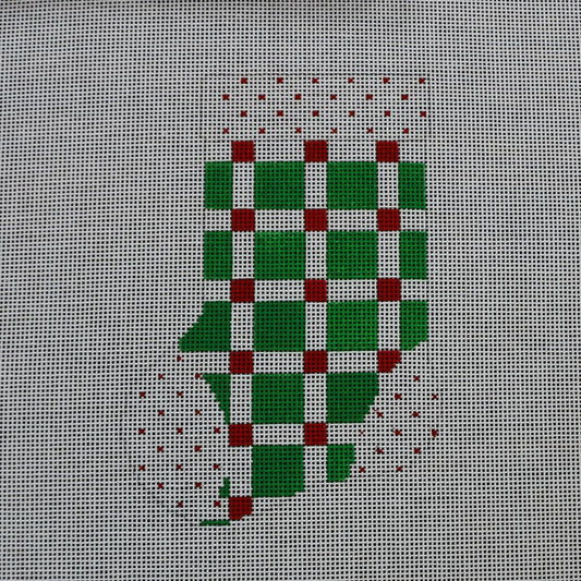 Green/Red/White Mini Sock