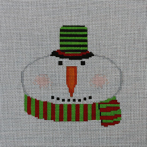 Red/Green Stripe Snowman