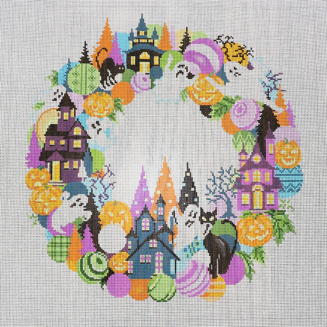 Halloween Wreath, 18 mesh