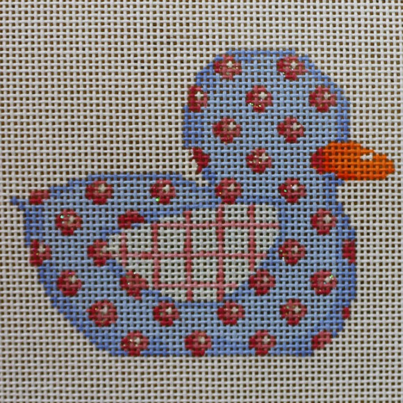 Blue Duckie w/ Pink Dots