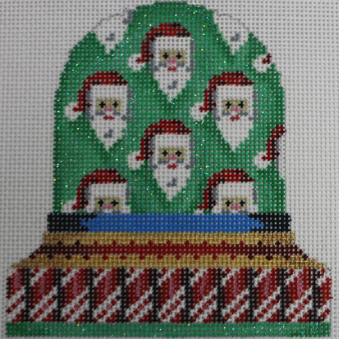 Bell with Santa Faces