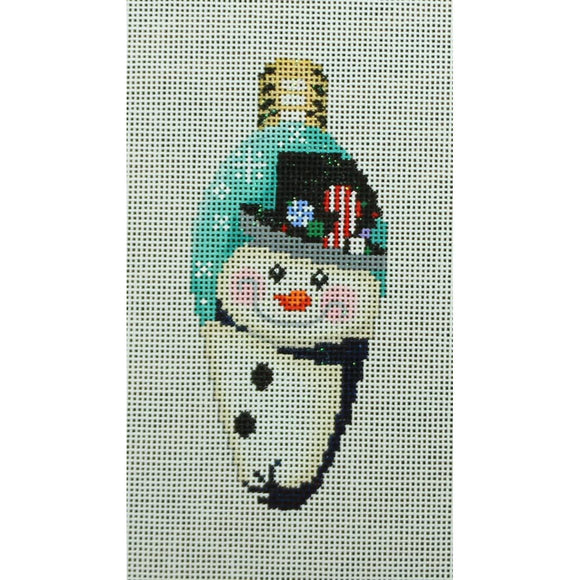 Top Hat Snowman Light Bulb