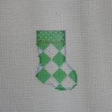 Green Harlequin MicroMini Sock
