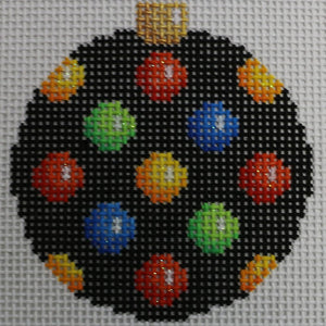 Multi Color Dots on Black