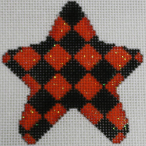 Orange/Black Harlequin Star