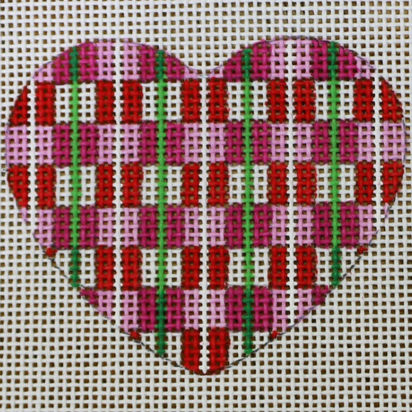 Pink, White, Red Heart