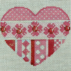 Dots/Flowers/Patterns Heart