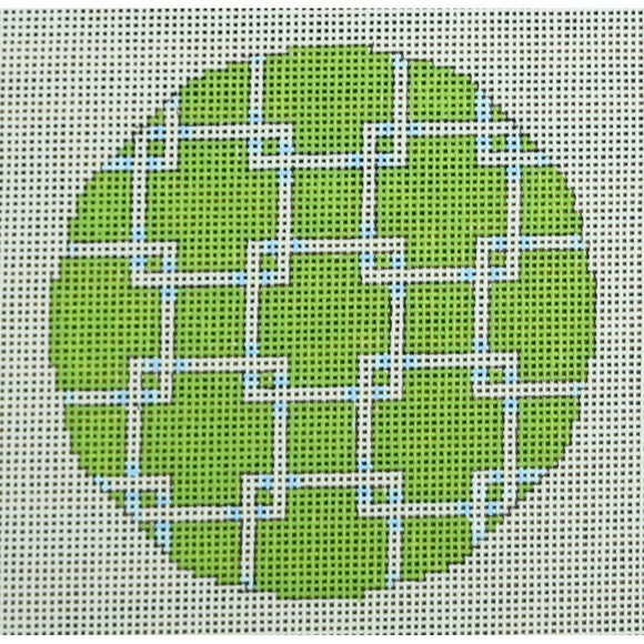 Square Lattice Round/Lime