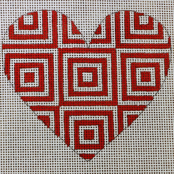 Red & White Heart