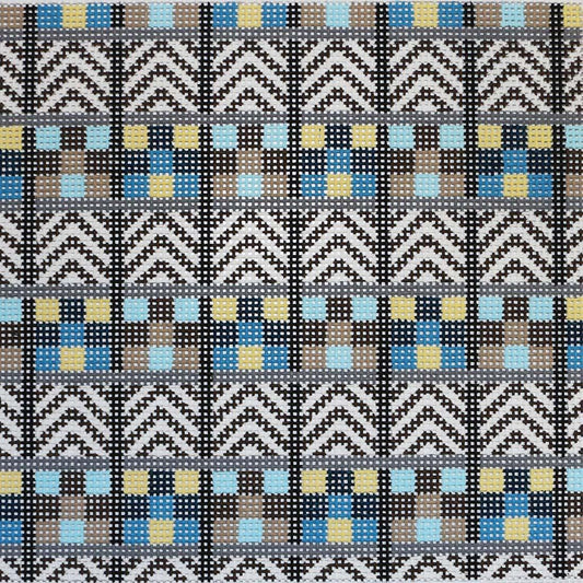 Brown & Blue Squares