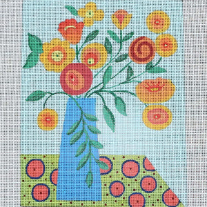 Orange/Red Flowers in Vase