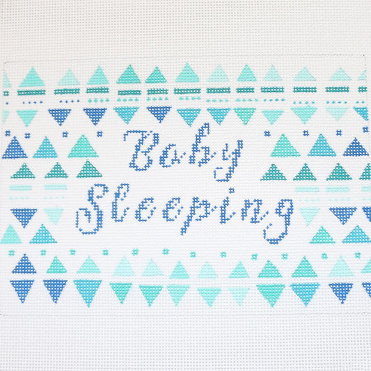 Baby Sleeping, Blue/Green