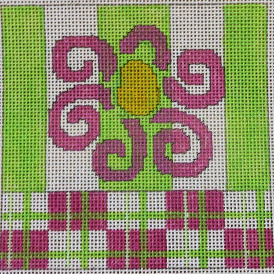 Flower w/ Stripes & Plaid