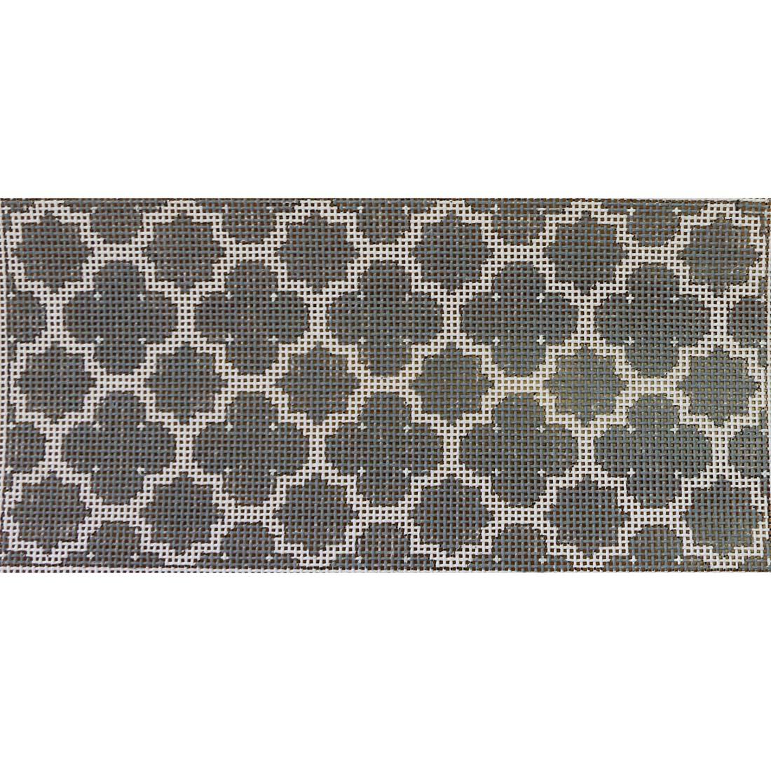 Gray Quatrefoil Insert