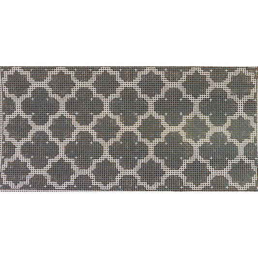 Gray Quatrefoil Insert