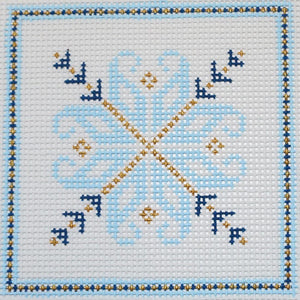 Blue/Gold Nordic Square