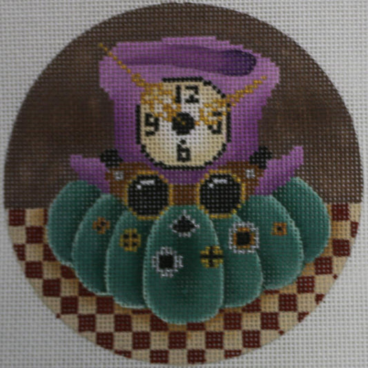 Jack-O-Lantern with Clock