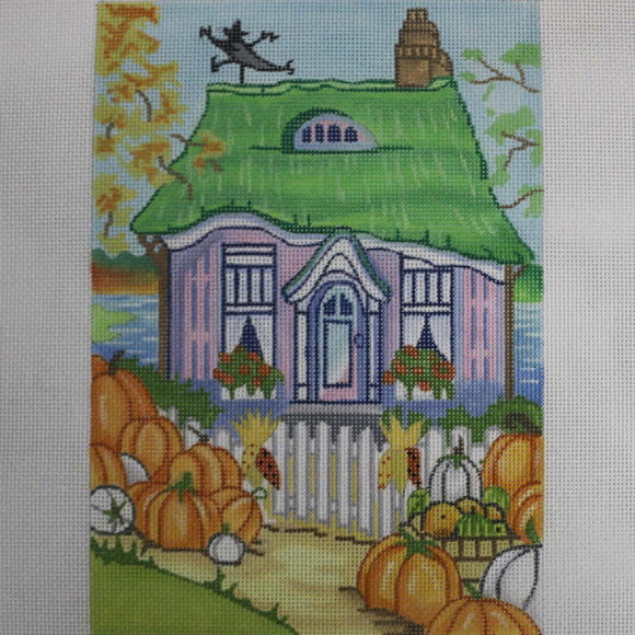 Cottage w/ Pumpkins