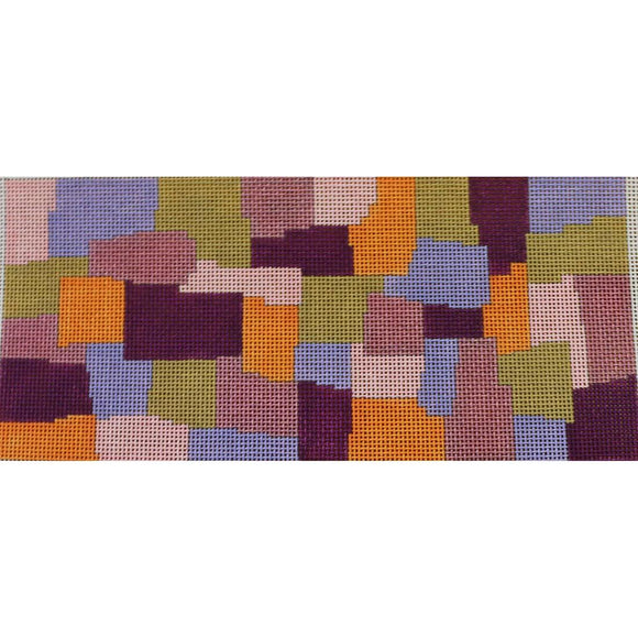Purple/Orange Abstract Squares