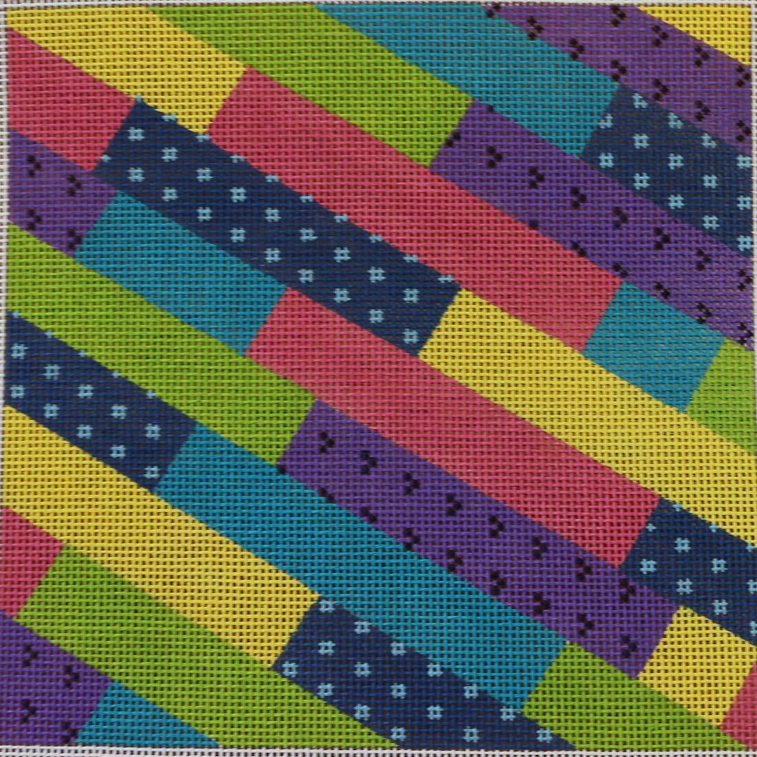 Colorful Slanted Bricks