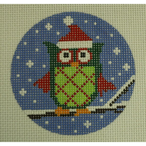 Owl, Red Ornament on Sweater
