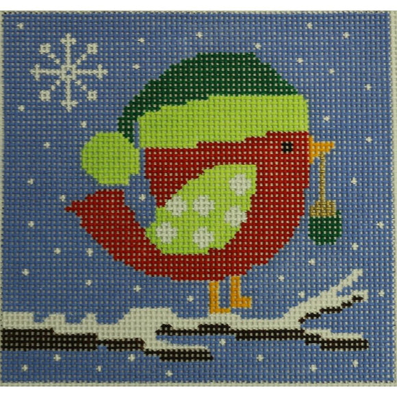 Bird w/ Santa Hat & Ornament