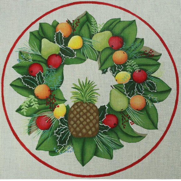 Wreath, Holly & Fruit